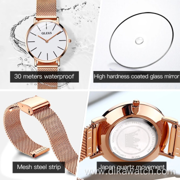 OLEVS Luxury Men Leather Quartz Watch Ultra Thin Calendar Minimalist Casual Business Slim Watches Man 2021 Hot Selling Reloj